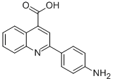 structure of CAS# 94205-62-6, 2-(4-Aminophenyl)-4-Quinolinecarboxylicacid;2-(4-Aminophenyl)-4-Quinolinecarboxylate;2-(4-Aminophenyl)Cinchoninate;Zinc00193366