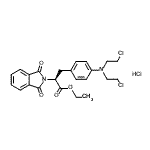 CAS#: 94213-26-0， ethyl (2S)-3-[4-[bis(2-chloroethyl)amino]phenyl]-2-(1,3-dioxoisoindolin-2-yl)propanoate hydrochloride