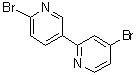 structure of CAS# 942206-14-6, 4,6'-Dibromo-2,3'-bipyridine;4,6'-DIBROMO-[2,3']-BIPYRIDINE
