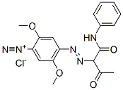 CAS#: 94230-90-7， 2,5-Dimethoxy-4-[[2-Oxo-1-[(Phenylamino)Carbonyl]Propyl]Azo]Benzenediazonium Chloride