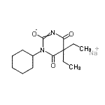 CAS#: 94231-29-5， sodium 1-cyclohexyl-5,5-diethyl-4,6-dioxo-pyrimidin-2-olate