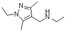 结构式 CAS# 942852-84-8, N-[(1-乙基-3,5-二甲基-1H-吡唑-4-基)甲基]乙胺