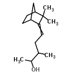 CAS#: 94291-51-7， 5-(3,3-dimethylnorbornan-2-ylidene)-3-methyl-pentan-2-ol