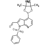 CAS#: 942920-60-7， 1-(Phenylsulfonyl)-4-(4,4,5,5-tetramethyl-1,3,2-dioxaborolan-2-yl)-1H-pyrrolo[2,3-b]pyridine-2-carbaldehyde