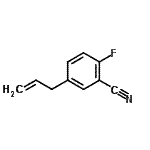 structure of CAS# 943247-49-2, 5-Allyl-2-fluorobenzonitrile;3-(3-Cyano-4-fluorophenyl)-1-propene