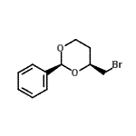 结构式 CAS# 94340-00-8, (2S,4S)-4-(溴甲基)-2-苯基-1,3-二恶烷