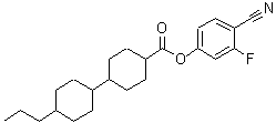 CAS#: 94353-26-1， (4-cyano-3-fluoro-phenyl) 4-(4-propylcyclohexyl)cyclohexanecarboxylate