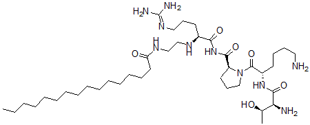 CAS#: 94359-48-5， N-(Threonyl-lysyl-prolyl-arginyl)-N'-palmitoylethylenediamine