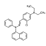 CAS#: 94442-05-4， 3-Chloro-N,N-diethyl-4-{(E)-[1-naphthyl(phenyl)hydrazono]methyl}aniline