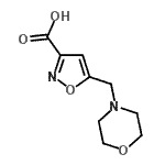 结构式 CAS# 944450-97-9, 5-(吗啉-4-鎓-4-基甲基)-1,2-恶唑-3-羧酸酯