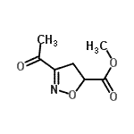 CAS 登录号：94447-70-8， 甲基3-乙酰基-4,5-二氢-1,2-恶唑-5-羧酸酯
