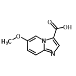 结构式 CAS# 944896-44-0, 6-甲氧基咪唑并[1,2-a]吡啶-3-羧酸
