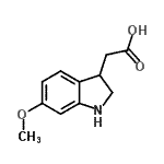 CAS#: 944899-25-6， (6-Methoxy-2,3-dihydro-1H-indol-3-yl)acetic acid