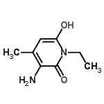 CAS#: 94492-81-6， 3-Amino-1-ethyl-6-hydroxy-4-methyl-2(1H)-pyridinone