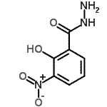 结构式 CAS# 945-22-2, 2-羟基-3-硝基苯甲酰肼