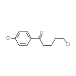structure of CAS# 945-97-1, 5-Chloro-1-(4-chlorophenyl)-1-pentanone;5-Chloro-1-(4-chlorophenyl)-1-oxopentane
