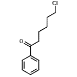 结构式 CAS# 946-01-0, 6-氯-1-苯基-1-己酮
