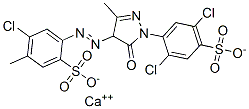 CAS#: 94612-72-3， 4-Chloro-2-[[1-(2,5-Dichloro-4-Sulfophenyl)-4,5-Dihydro-3-Methyl-5-Oxo-1H-Pyrazol-4-Yl]Azo]-5-MethylBenzenesulfonic Acid Calcium Salt