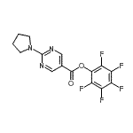 CAS#: 946409-38-7， Pentafluorophenyl 2-(1-pyrrolidinyl)-5-pyrimidinecarboxylate