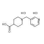 structure of CAS# 946409-40-1, 1-(3-Pyridinylmethyl)-4-piperidinecarboxylic acid dihydrochloride;1-(pyrid-<wbr>3-ylMethy<wbr>l)piperid<wbr>ine-4-car<wbr>boxylic a<wbr>cid dihyd<wbr>rochloride;1-(pyridi<wbr>n-3-ylmet<wbr>hyl)piper<wbr>idine-4-c<wbr>arboxylic<wbr> acid dih<wbr>ydrochlor<wbr>ide;1-(Pyridi<wbr>n-3-ylmet<wbr>hyl)piper<wbr>idine-4-c<wbr>arboxylic<wbr> acid dih<wbr>ydrochlor<wbr>ide 95%