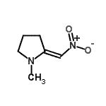 结构式 CAS# 94662-64-3, (2E)-1-甲基-2-(硝基甲基烯)吡咯烷