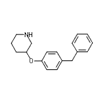 结构式 CAS# 946681-24-9, 3-(4-苄基苯氧基)哌啶