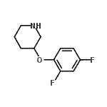 结构式 CAS# 946681-33-0, 3-(2,4-二氟苯氧基)哌啶