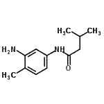 结构式 CAS# 946769-33-1, N-(3-氨基-4-甲基苯基)-3-甲基丁烷酰胺
