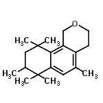 CAS#: 94713-17-4， 5,7,7,8,10,10-hexamethyl-3,4,8,9-tetrahydro-1H-benzo[h]isochromene