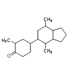CAS#: 94713-18-5， 4-(4,7-dimethyl-2,3,3a,4,5,6,7,7a-octahydro-1H-inden-5-yl)-2-methyl-cyclohexan-1-one