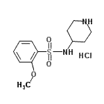 CAS#: 947533-35-9， 2-Methoxy-N-(4-piperidinyl)benzenesulfonamide hydrochloride (1:1)