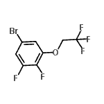 结构式 CAS# 947534-36-3, 5-溴-1,2-二氟-3-(2,2,2-三氟乙氧基)苯