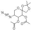 CAS#: 94801-00-0， 5-Azido-5-Deoxy-3,4-Di-O-Acetyl-1,2-O-Isopropylidene-beta-D-Fructose