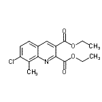 CAS 登录号：948290-46-8， 二乙基7-氯-8-甲基-2,3-喹啉二羧酸酯