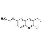structure of CAS# 948290-90-2, 2-Chloro-3-(chloromethyl)-6-ethoxyquinoline