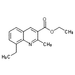 CAS#: 948291-37-0， Ethyl 8-ethyl-2-methyl-3-quinolinecarboxylate