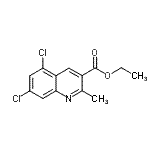 CAS#: 948293-72-9， Ethyl 5,7-dichloro-2-methyl-3-quinolinecarboxylate