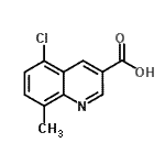 CAS#: 948294-24-4， 5-Chloro-8-methyl-3-quinolinecarboxylic acid