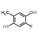 CAS#: 949019-05-0， 2-Fluoro-5-methyl-4-sulfanylphenol