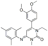 CAS#: 94936-90-0， 6-(3,4-Dimethoxyphenyl)-1-Ethyl-3,4-Dihydro-3-Methyl-4-((2,4,6-Trimethylphenyl)Imino)-2(1H)-Pyrimidinone