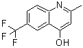 结构式 CAS# 949507-76-0, 2-甲基-6-(三氟甲基)-4-喹啉醇