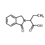结构式 CAS# 950252-65-0, 2-(1-氧代-1,3-二氢-2H-异吲哚-2-基)丁酸