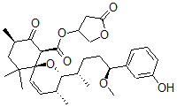 CAS#: 95069-53-7， (2R,6S,7S,9R)-2alpha-[(1S,4S)-4-(3-Hydroxyphenyl)-4-Methoxy-1-Methylbutyl]-3beta,9,11,11-Tetramethyl-8-Oxo-1-Oxaspiro[5.5]Undec-4-Ene-7-Carboxylic Acid (3R)-Tetrahydro-5-Oxofuran-3-Yl Ester