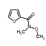 structure of CAS# 95091-92-2, N-Methoxy-N-methyl-2-furamide;N-Methoxy-N-methyl-2-furancarboxamide;N-methoxy-N-methylfuran-2-carboxamide;N-Methoxy-N-methylfurancorboxamide