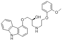 CAS#: 95094-00-1， (2S)-1-(9H-Carbazol-4-Yloxy)-3-[[2-(2-Methoxyphenoxy)Ethyl]Amino]-2-Propanol