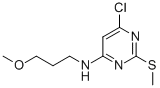 structure of CAS# 951884-56-3, 4-Chloro-6-(3-Methoxypropylamino)-2-Methylthiopyrimidine