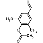 structure of CAS# 95306-94-8, 4-Formyl-2,6-dimethylphenyl acetate;4-formyl-2,6-dimethylphenyl acetate;MFCD08753030
