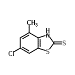 CAS#: 95374-01-9， 6-Chloro-4-methyl-1,3-benzothiazole-2-thiol
