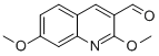 structure of CAS# 95395-23-6, 2,7-Dimethoxy-Quinoline-3-Carbaldehyde;2,7-DIMETHOXY-QUINOLINE-3-CARBALDEHYDE