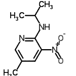 structure of CAS# 954228-54-7, N-Isopropyl-5-methyl-3-nitro-2-pyridinamine;2-Isopropylamino-5-methyl-3-nitropyridine;Isopropyl-(5-methyl-3-nitro-pyridin-2-yl)-amine